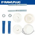 WASHBASIN MOUNTING KIT WITH 10MM 4ALL PLUGS AND SCREWS